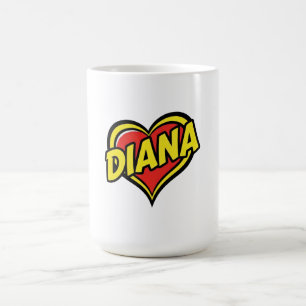Caneca De Café Amo Diana