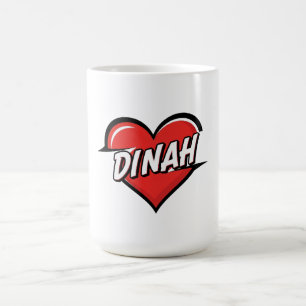 Caneca De Café Amo Dinah