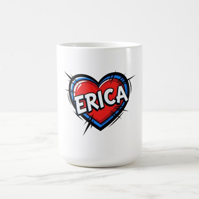 Caneca De Café Amo Erica (Centro)