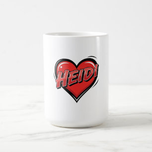 Caneca De Café Amo Heidi
