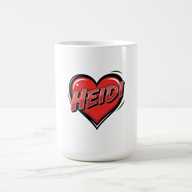 Caneca De Café Amo Heidi (Centro)