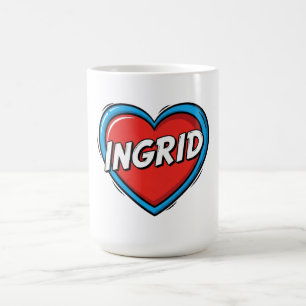 Caneca De Café Amo Ingrid