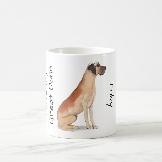 Caneca De Café Amo meu Great Dane (Centro)