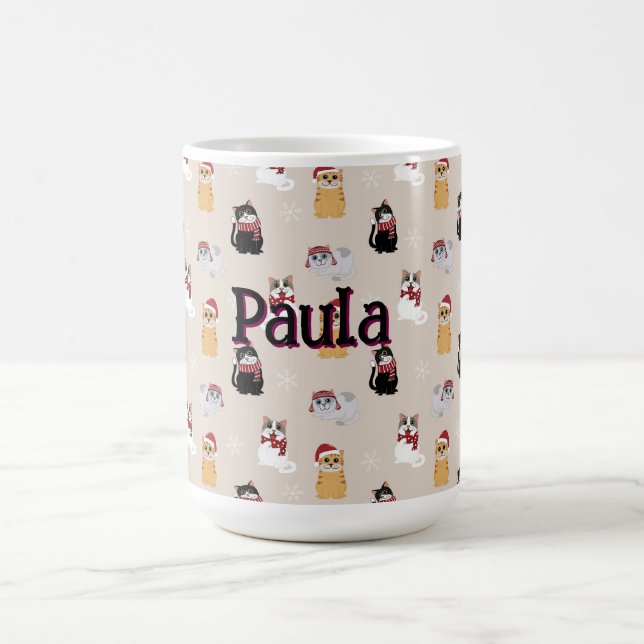 Caneca De Café Amo meus gatos (Centro)