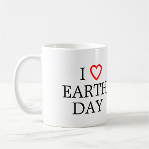 Caneca De Café Amo o Dia da Terra