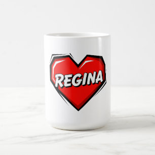 Caneca De Café Amo Regina