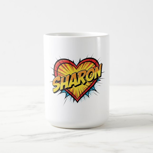 Caneca De Café Amo Sharon (Centro)