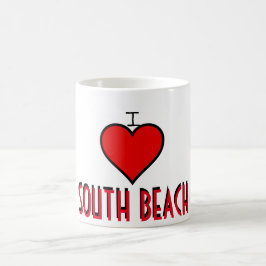 Caneca De Café Amo South Beach~ MUG, PERSONALIZE-O!