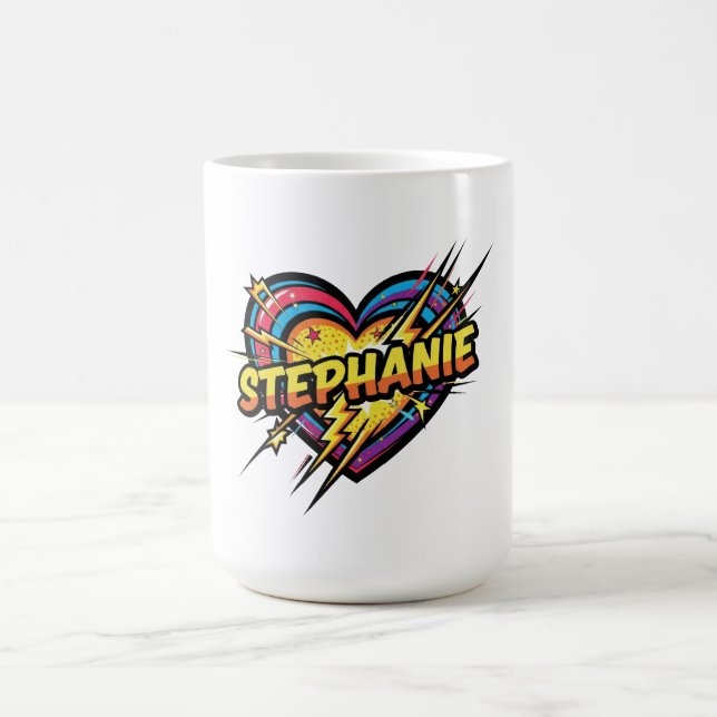 Caneca De Café Amo Stephanie (Centro)