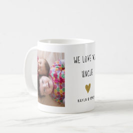 Caneca De Café Amo-Te A Colagem Fotográfica Do Tio 2