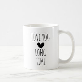 Caneca De Café Amo-Te A Típica De Longo Tempo Coração