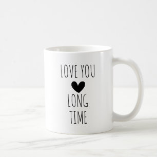 Caneca De Café Amo-Te A Típica De Longo Tempo Coração