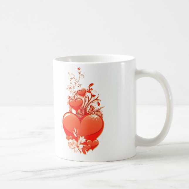 Caneca De Café Amo-te amor romântico namorados (Direita)