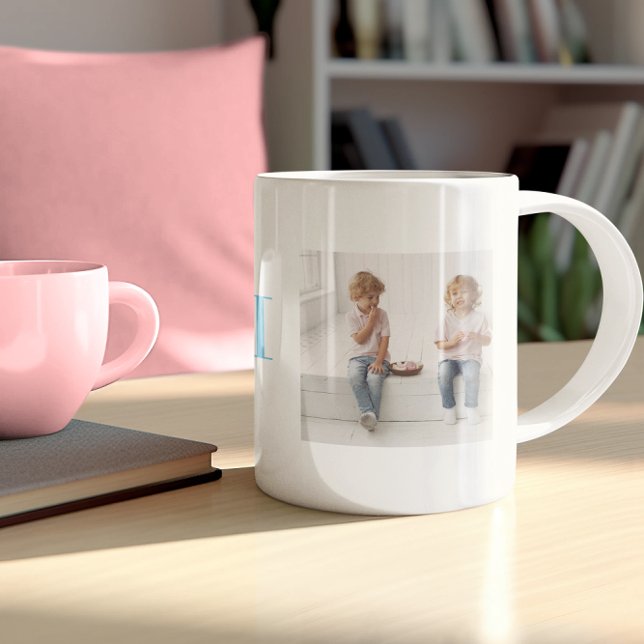 Caneca De Café Amo-Te Gigi | Duas Colagens Fotográficas (Criador carregado)