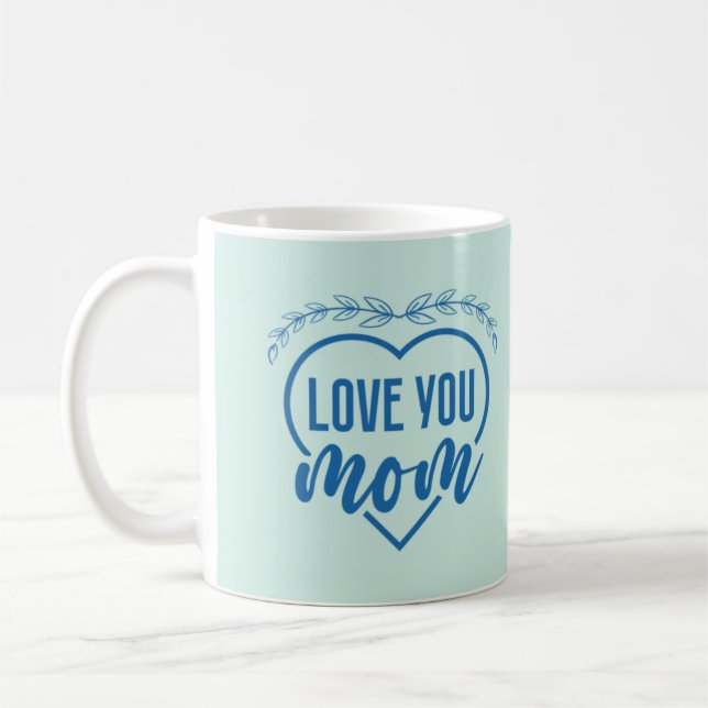Caneca De Café Amo-Te Mãe Bonita Coffee Mug Para A Mãe (Esquerda)