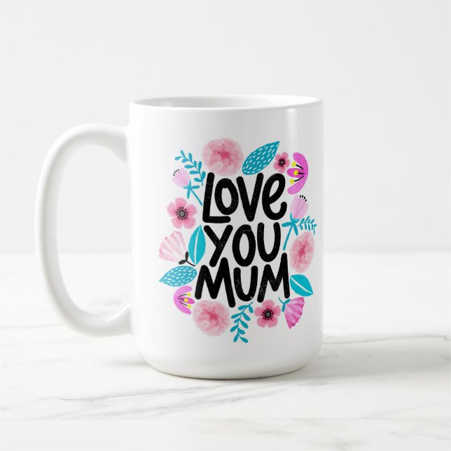 Caneca De Café Amo-Te Mãe Café Mug (Esquerda)