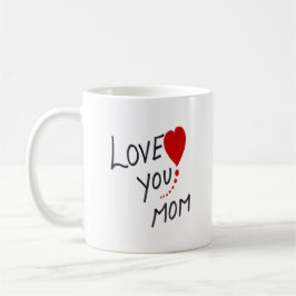 Caneca De Café Amo-te, mãe dia de as mães