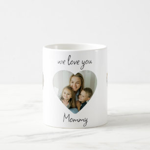 Caneca De Café Amo-Te Mãe - Fotos Personalizadas Coração