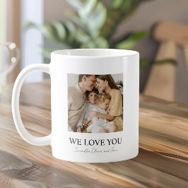 Caneca De Café Amo-Te Mãe Mug Fotográfico - Família Personalizada