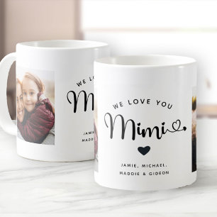 Caneca De Café Amo-te, Mimi Hearts Personalizado, Duas Fotografia