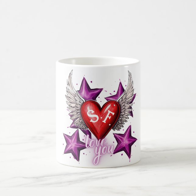Caneca De Café Amo-Te Personalizado (Centro)