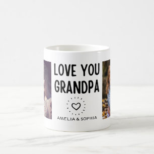 Caneca De Café Amo-Te Vovô PersonalizadoDuas Fotografias Texto Ma