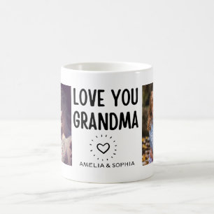 Caneca De Café Amo-Te Vovó PersonalizadoTexto de Foto Manuscrito