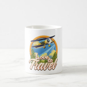 Caneca De Café Amo Viajar
