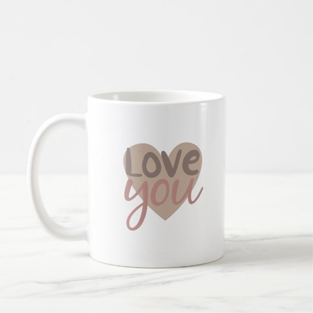 Caneca De Café amo você (Esquerda)