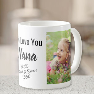 Caneca De Café Amo Você Foto Personalizada Nana