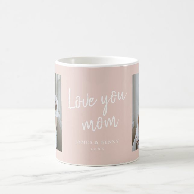 Caneca De Café Amo Você Mãe Foto Dia das Mães (Centro)
