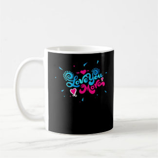 Caneca De Café Amo Você Mais Tipografia Limpa Estilo