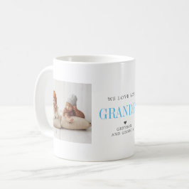 Caneca De Café Amo Você Vô | Duas Colagens de Fotos