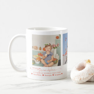 Caneca De Café Amo Você Vovó Três Colagem de Fotos
