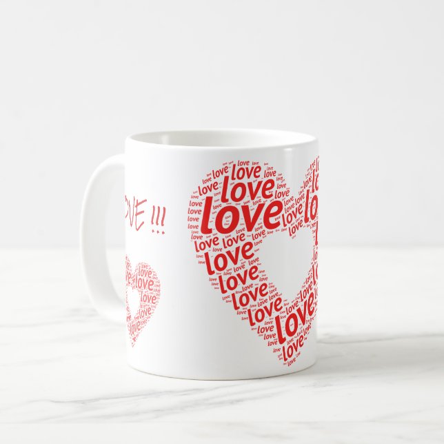 Caneca De Café Amor (Frente Esquerda)
