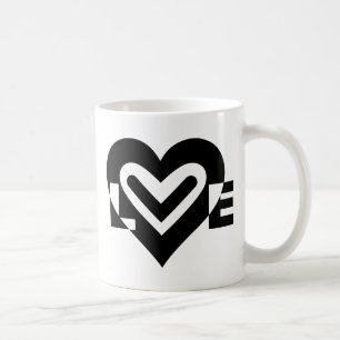 Caneca De Café Amor a Preto