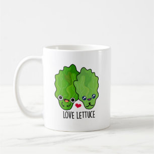 Caneca De Café Amor Alface Cute Veggie Pun