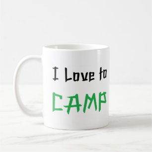 Caneca De Café amor ao acampamento
