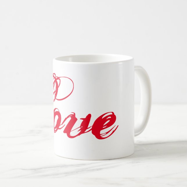 Caneca De Café Amor ao copo (Frente Esquerda)