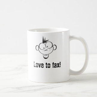 Caneca De Café Amor ao fax!