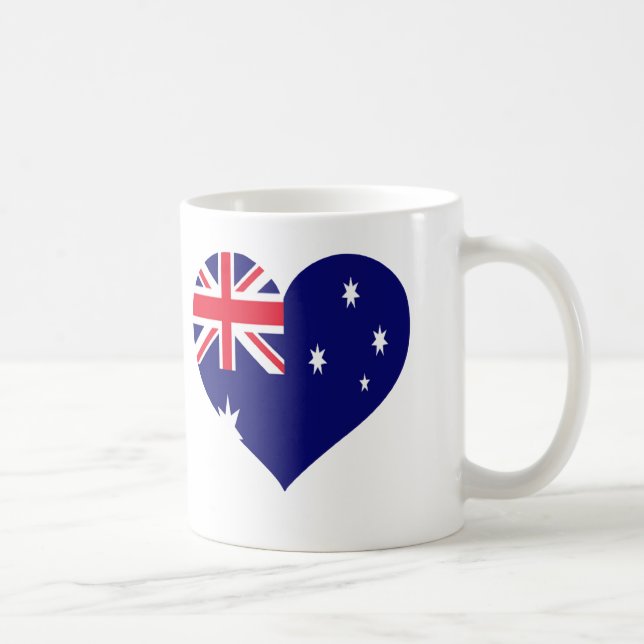 Caneca De Café Amor Austrália (Direita)