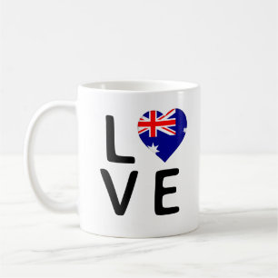 Caneca De Café Amor - Bandeira da Austrália