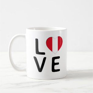 Caneca De Café Amor - Bandeira do Peru
