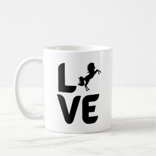 Caneca De Café Amor com Cavalo como O