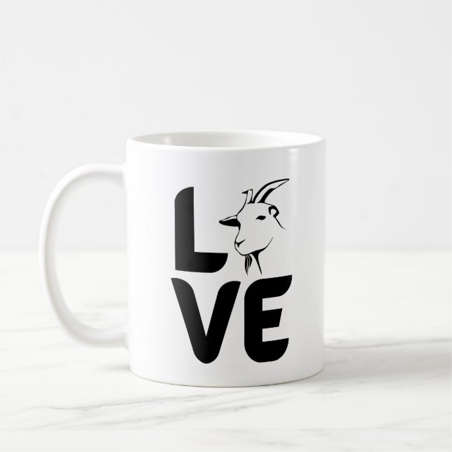 Caneca De Café Amor com Goat como O (Esquerda)