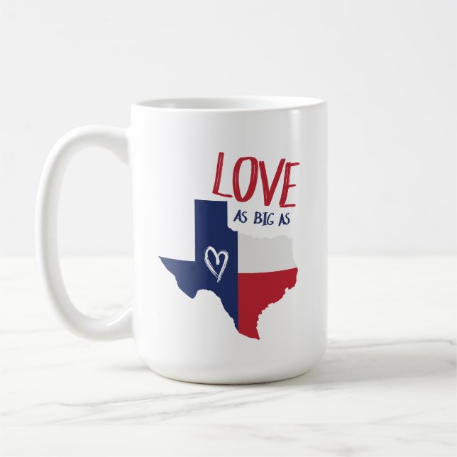 Caneca De Café Amor Como O Texas (Esquerda)