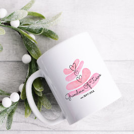 Caneca De Café Amor Corações Cor-de-Água Rosa