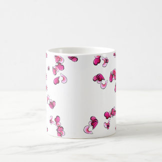 Caneca De Café Amor Corações para Sempre