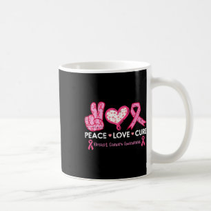 Caneca De Café Amor Cura Cancer De Mama Sensibilização Luta Contr