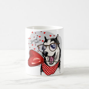 Caneca De Café Amor da propagação do rouco, rouco, cão ronco,